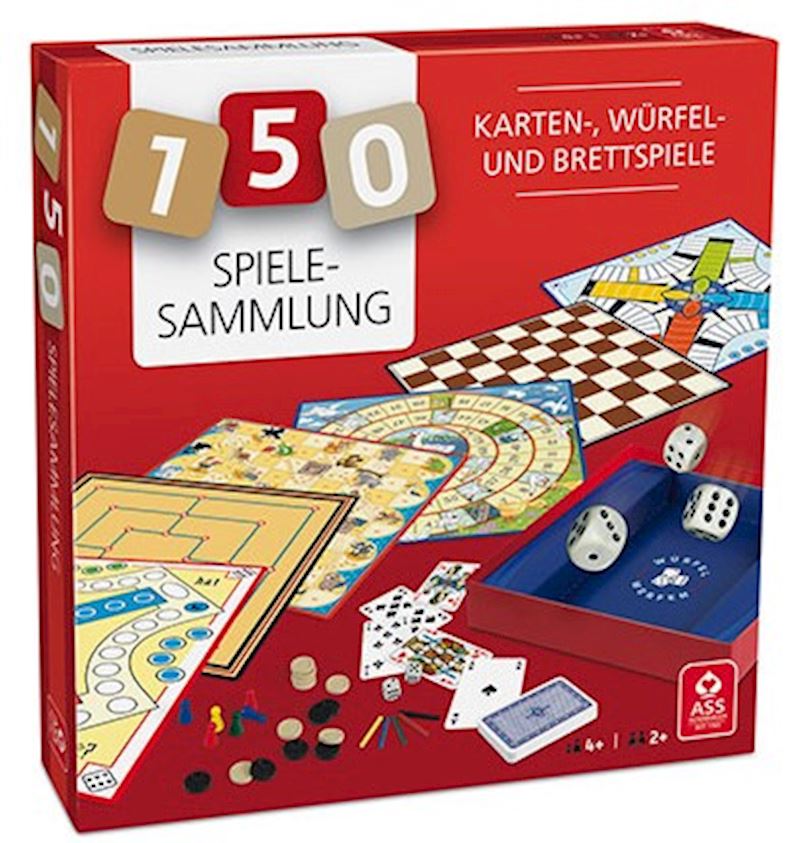 ASS Spielesammlung 150 Karten-, Würfel- u. Brettspiel