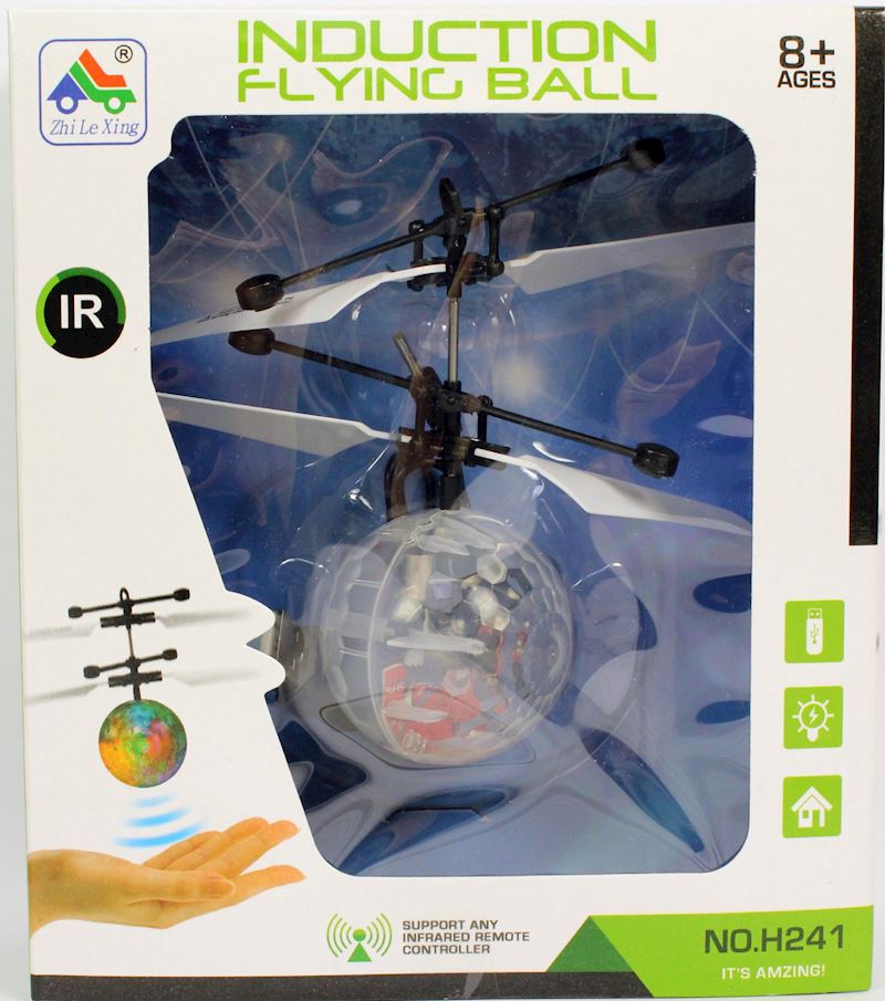 Flying Ball mit Propeller USB mit Licht, diverse Modelle