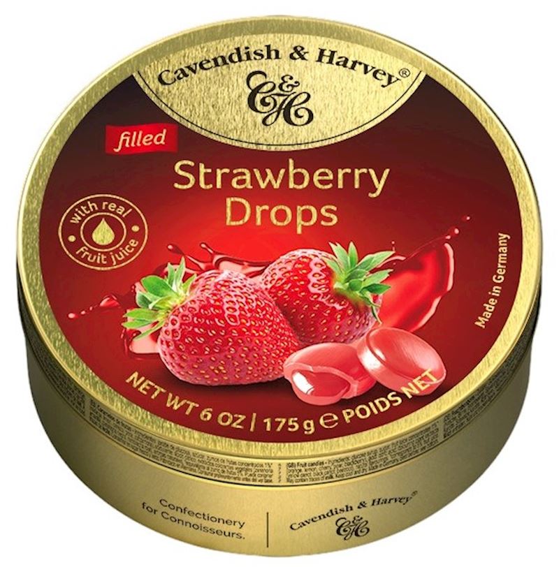 Cavendish & Harvey Dose Strawberry Drops Filled 175 g