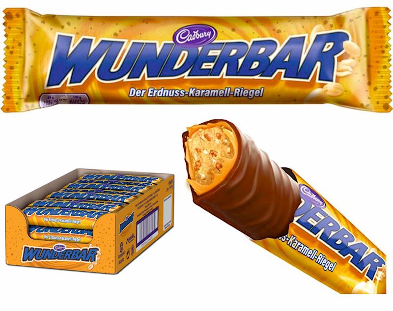 Cadbury Wunderbar Erdnuss Butter Chocolate Riegel 49g