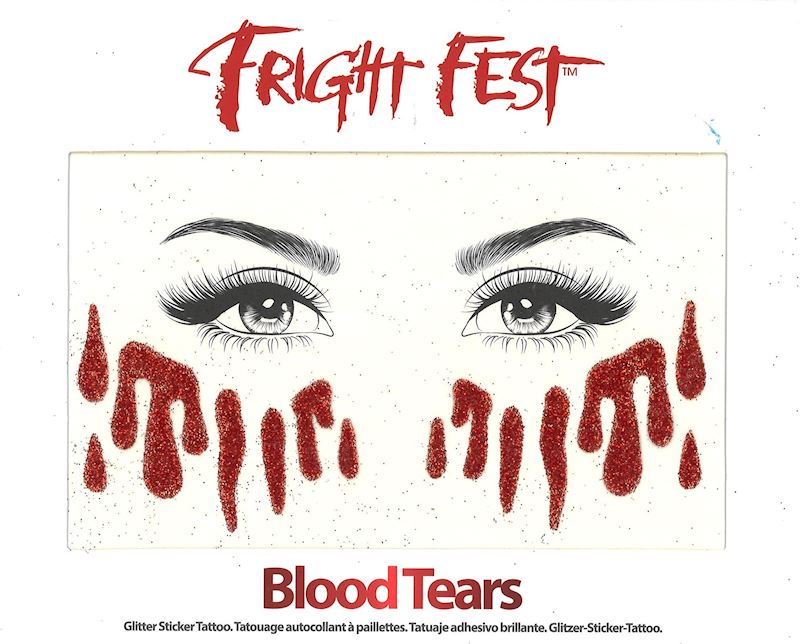 Sticker Tattoo blutige Tränen 