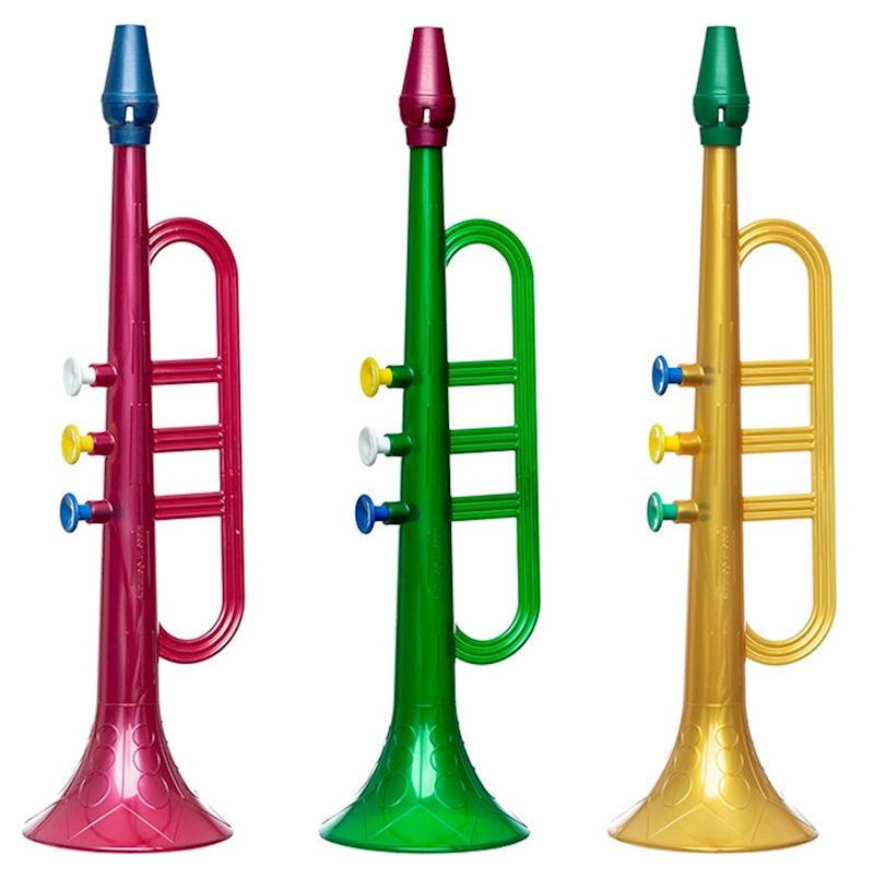 Trompete Perlfarben 30 cm 3 Farben sort.