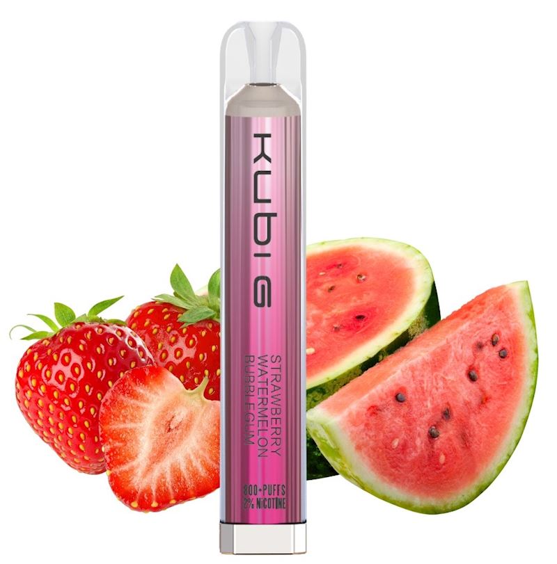 E-Shisha jetable avec nicotine Strawberry Watermelon Bubble