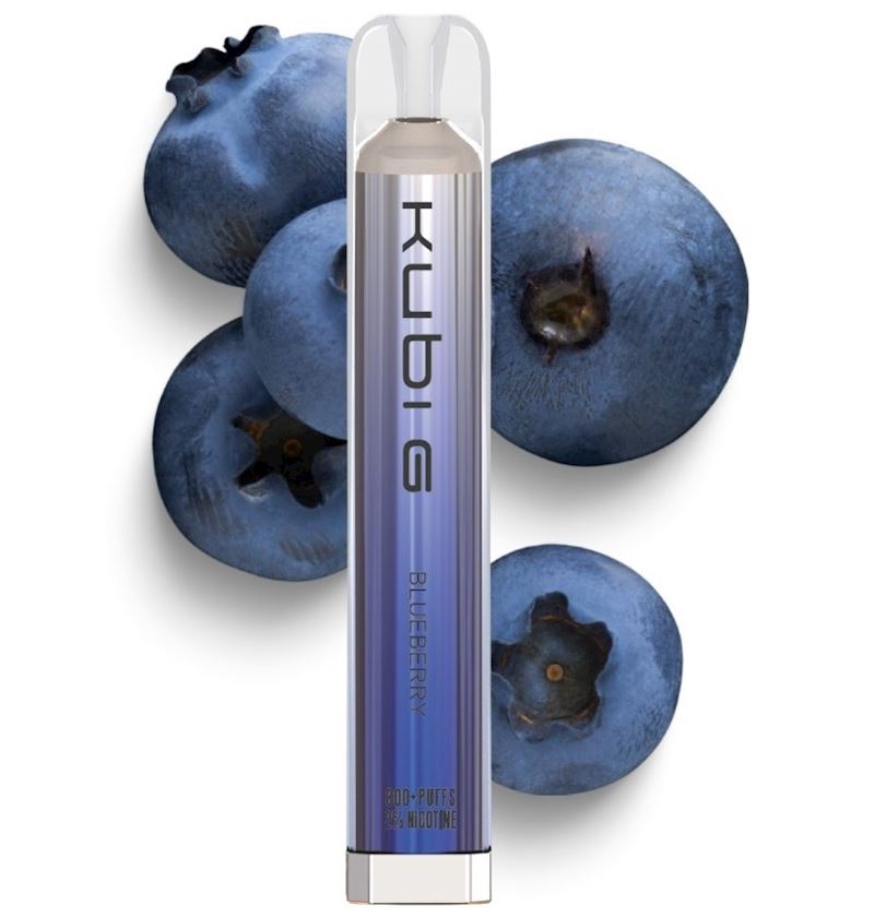 E-Shisha jetable avec nicotine Blueberry jusqu'à 800 boufféés