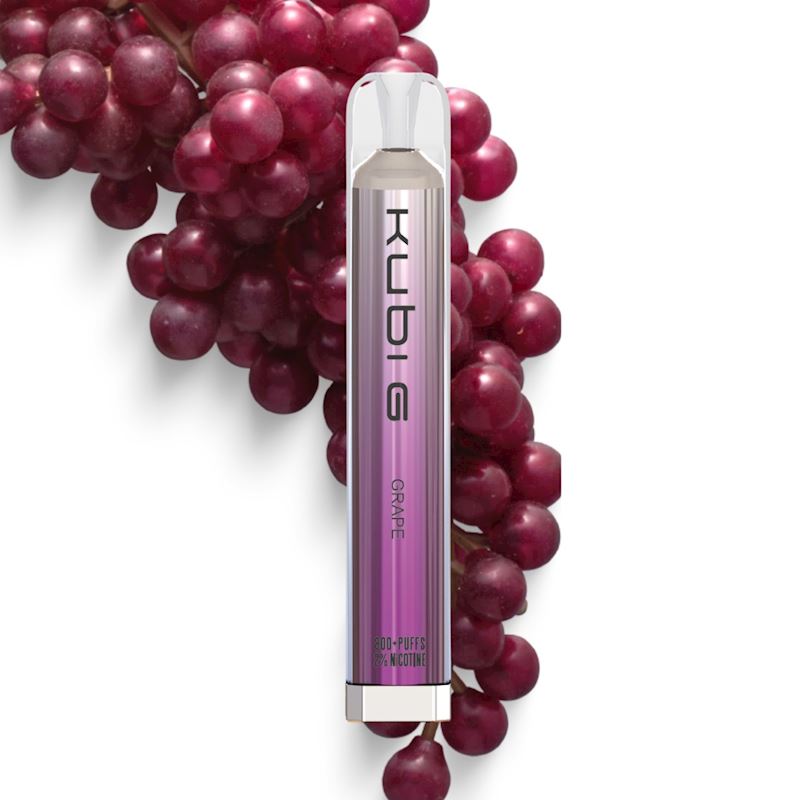 E-Shisha jetable avec nicotine Grape, jusqu'à 800 boufféés