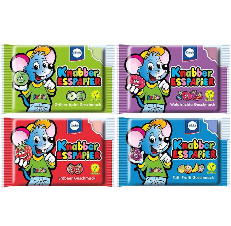 Knabber Esspapier 25 g Legoland 4xsort.