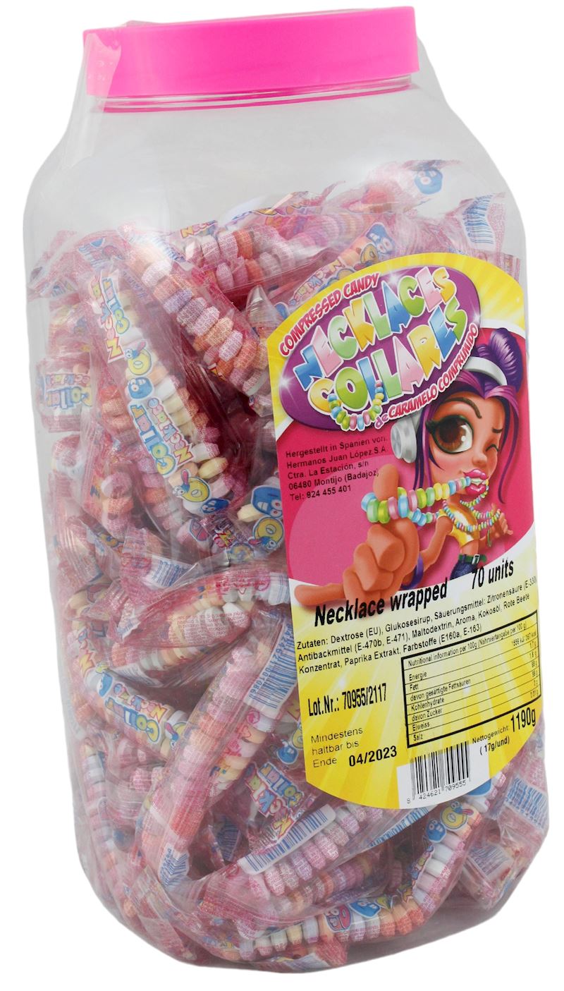 Traubenzucker Halskette 17 g kurze Mindesthaltbarkeit