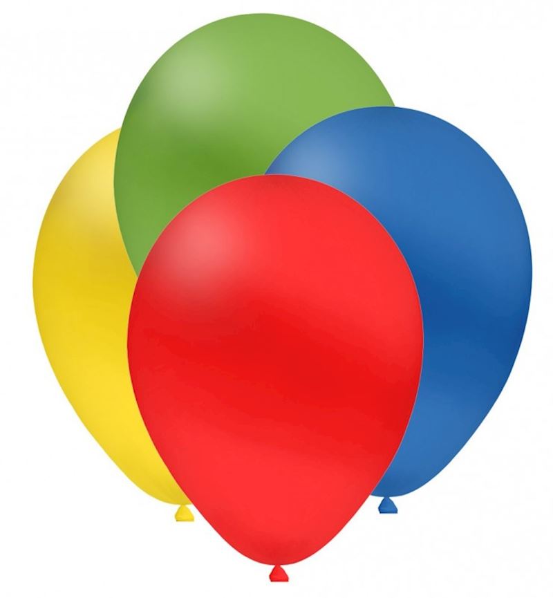 Gummiballone div. Farben Beutel à 100 Stück 120 cm