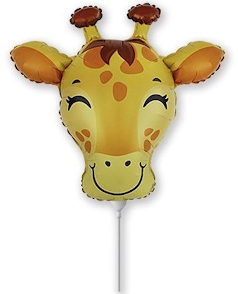 Ballon alum. ouvert girafe mini
