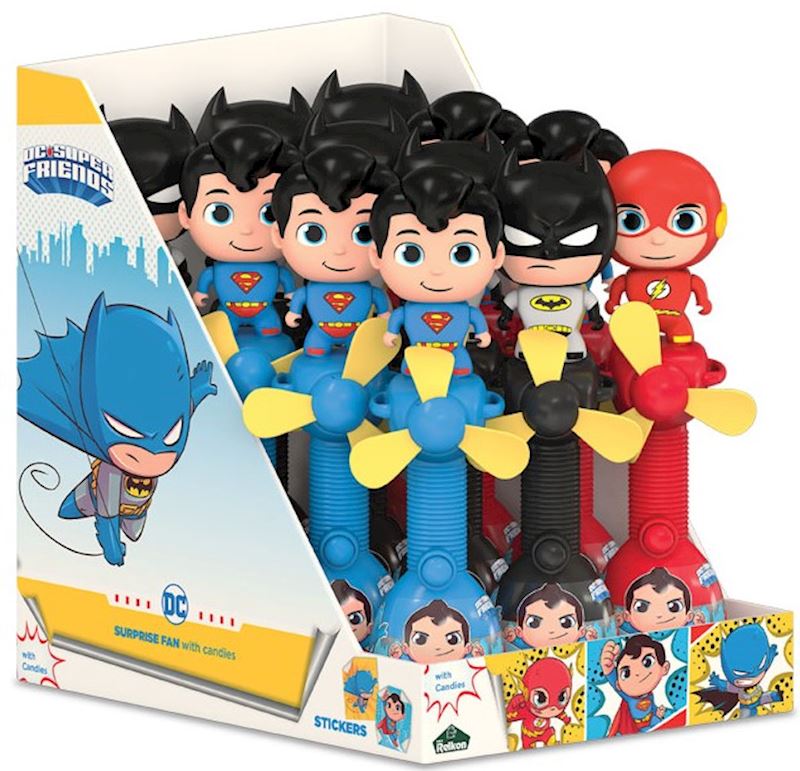 DC Super Friends Surprise Candy Fan mit Stempel