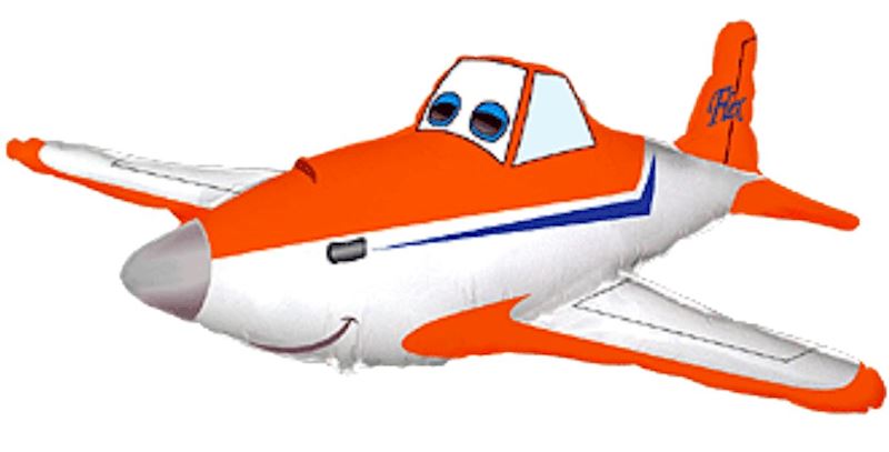 Ballon alum. ouvert mini Avion