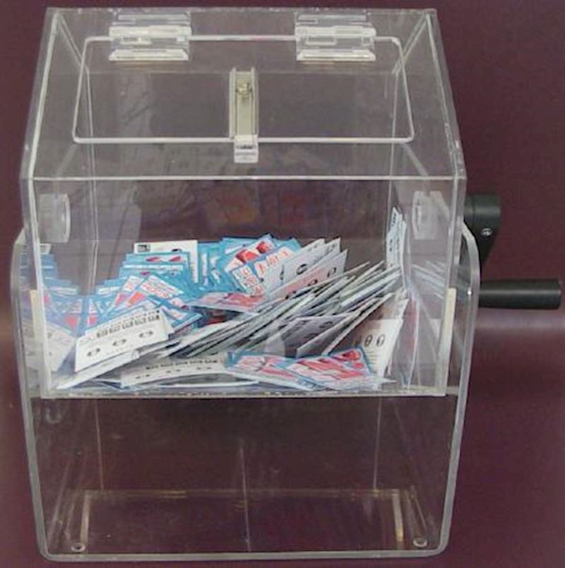 Lostrommel/Plexiglas Masse 230 x 230 mm