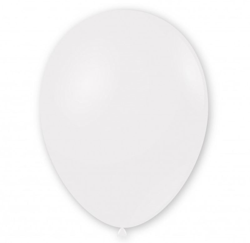 Gummiballone weiss Beutel à 100 Stück