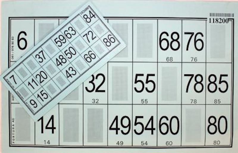 Lottoblätter Papier blau A4-Format