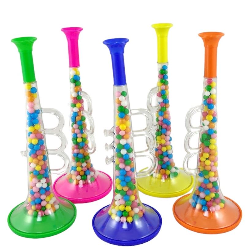 Trompete mit Zuckerperlen 60 g diverse Farben transparent