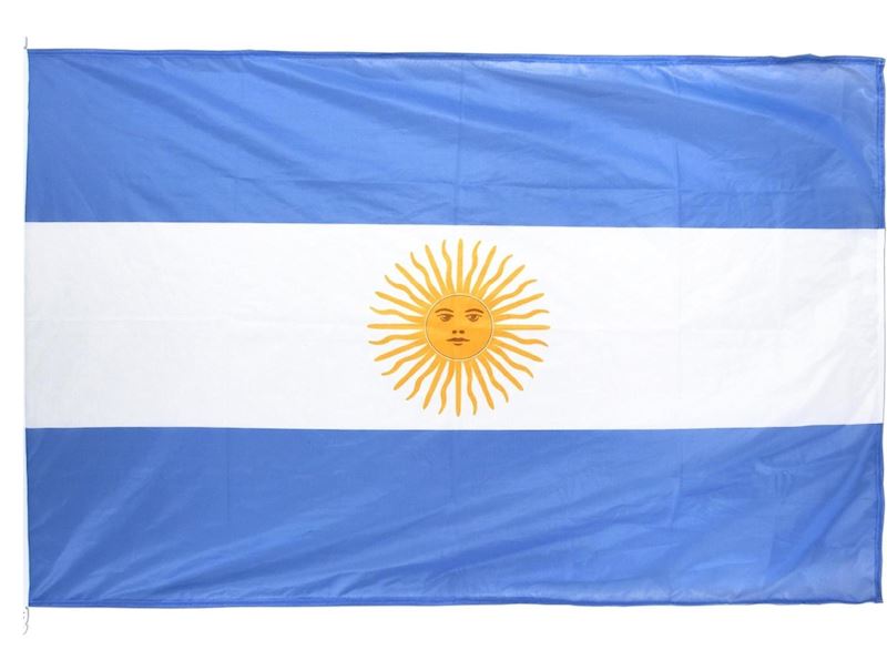 Fahne Argentinien 90x150 cm mit Ösen
