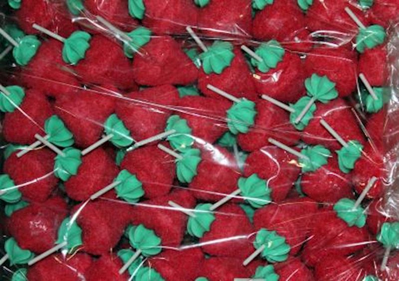 Zucker Erdbeeren 30 g lose im Karton