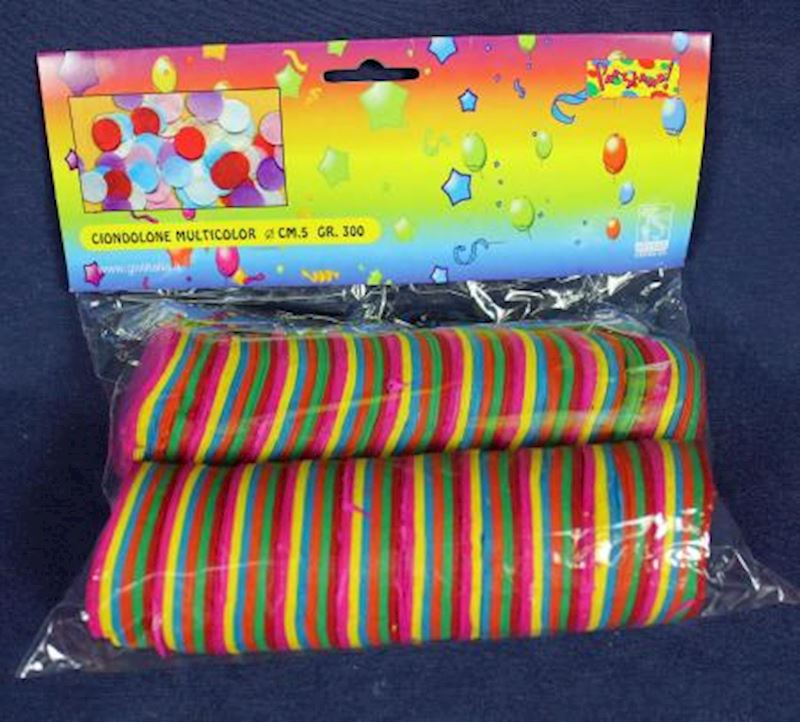 Streudeko Konfetti rund 5cm multicolor 300gr.