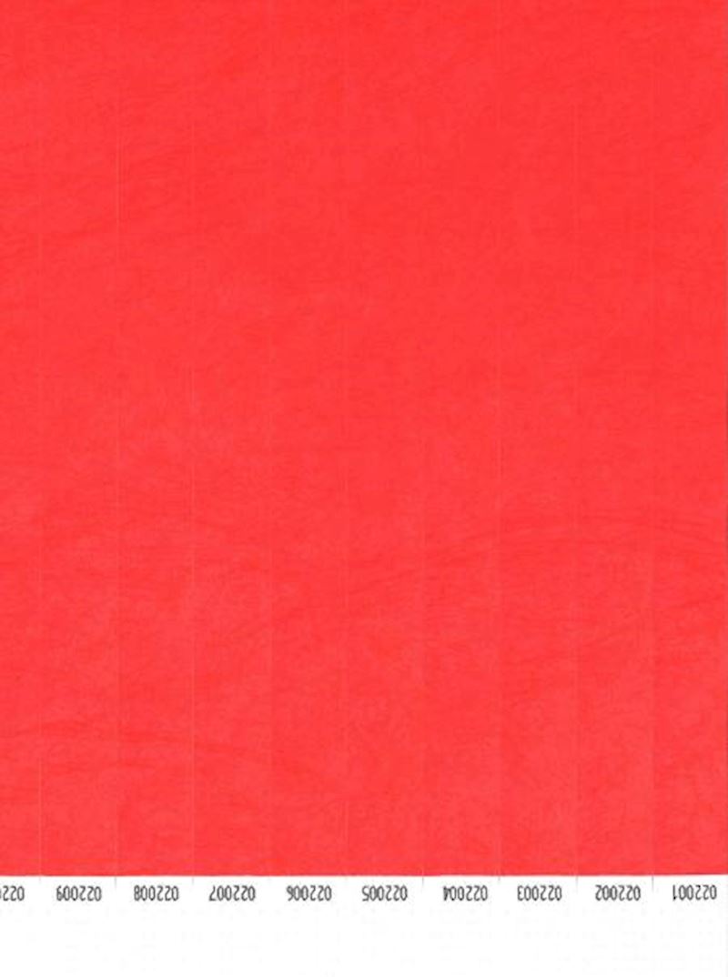 Bracelets de contrôle rouge seulement dans boîte de 1000