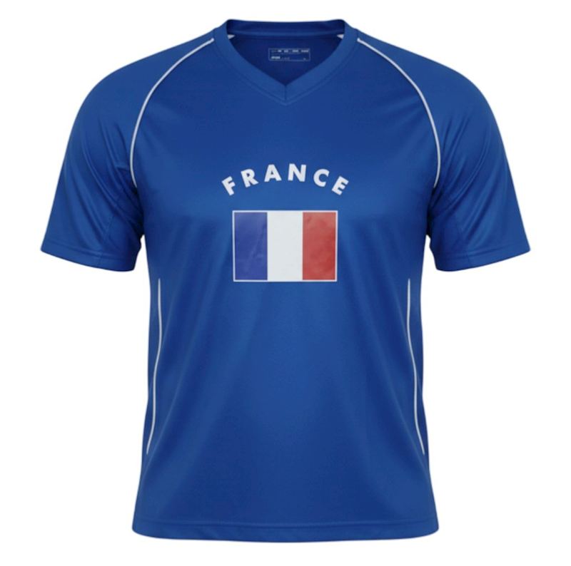 Fussball Fanshirt Frankreich Grösse M 100% Polyester