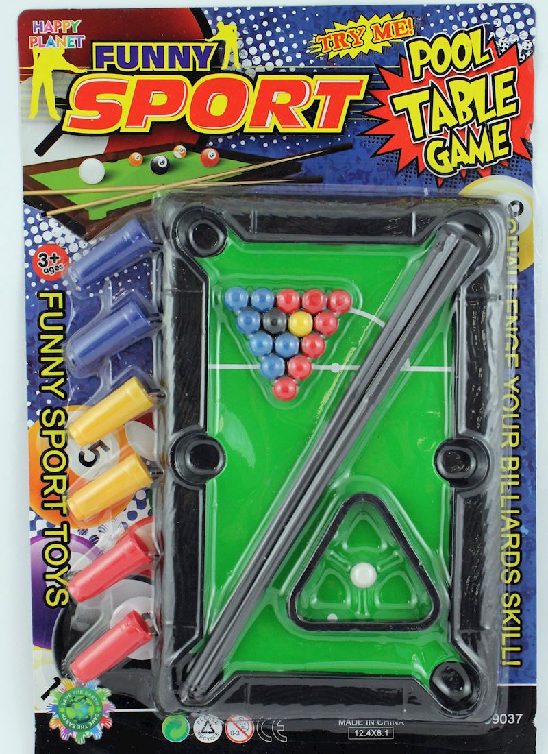 Billardspiel 21x12cm Snooker Game