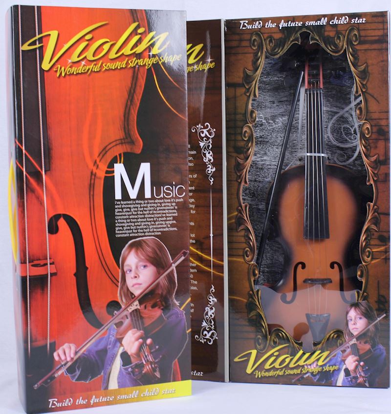 Violine 40cm mit Sound & Licht exkl. 2 AA-Batterien