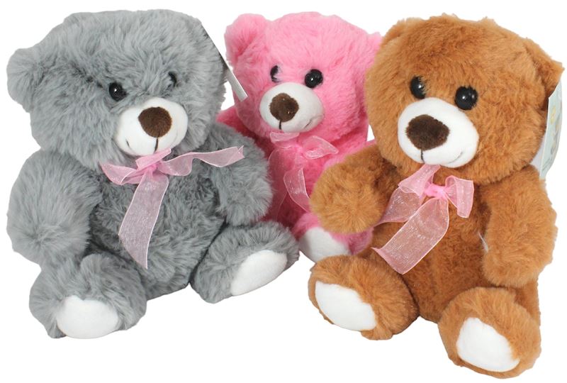 Peluche ours 3 sort. 