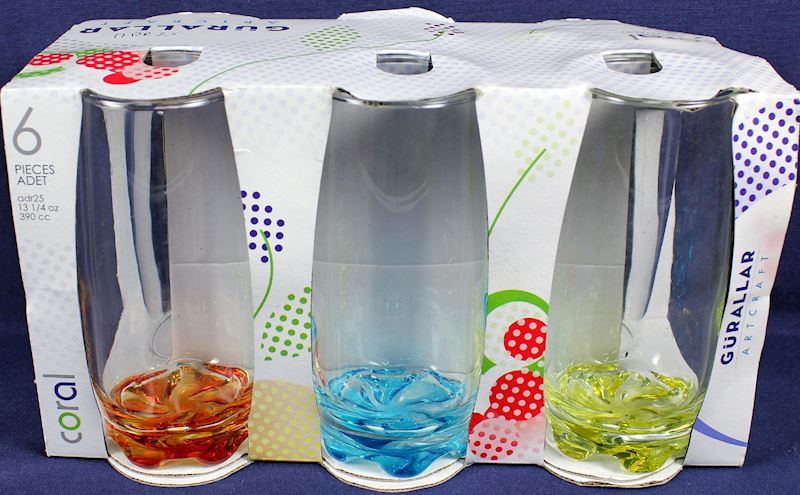 Trinkgläser 6er Set 390cc