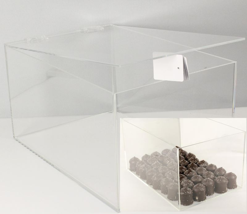 Acryl-Box für 100 Schaumküsse mit Deckel 300x400x240mm