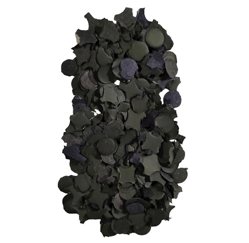 Confettis 10 kg noir 