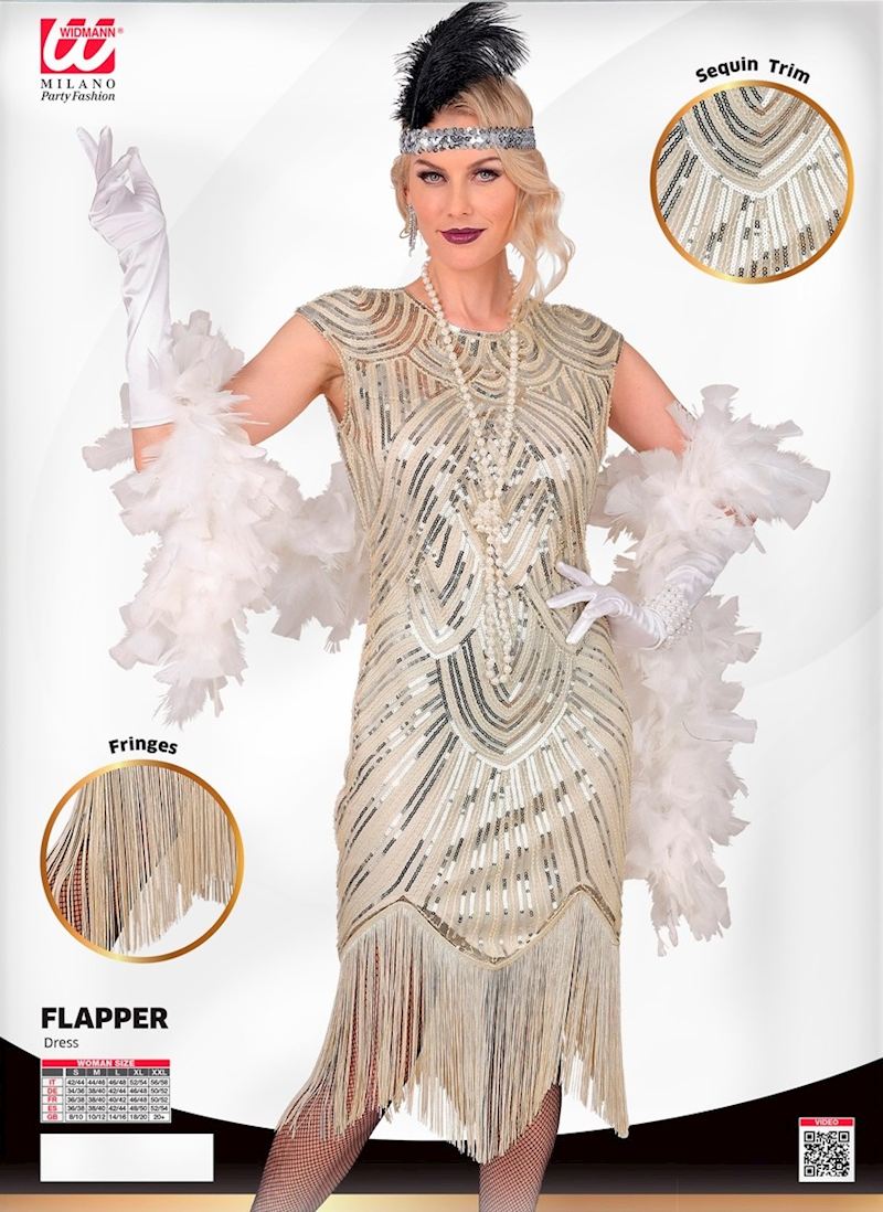 Kostüm Charleston 20er Jahre Grösse XL Kleid