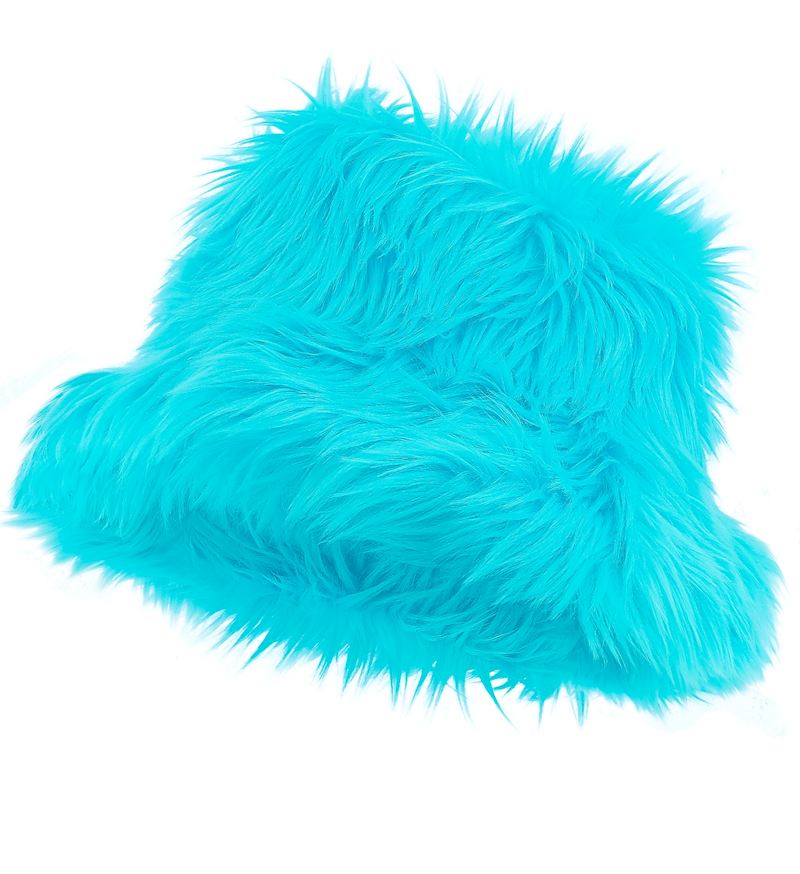 Plüsch Angler Hut Türkisblau 