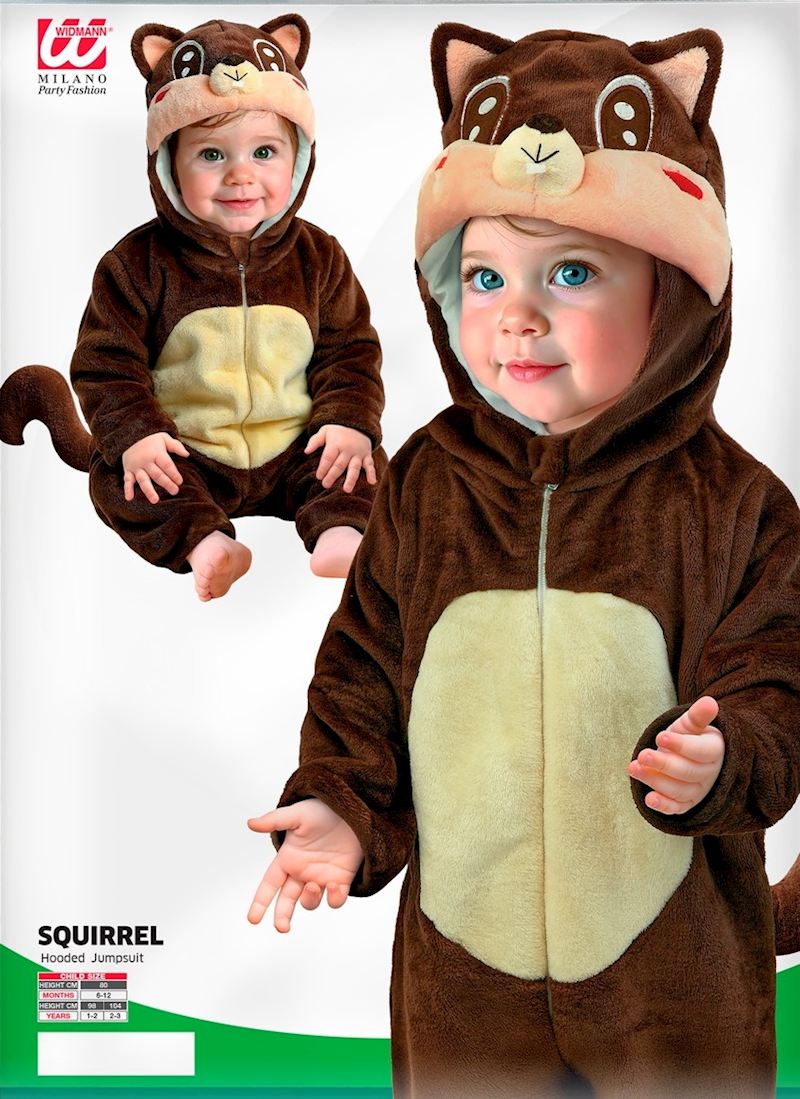Costume Ecureuil en peluche combinaison taille 98cm