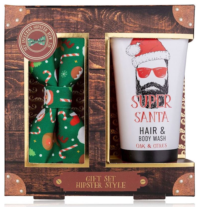Set de bain HIPSTER STYLE XMAS en boîte cadeau