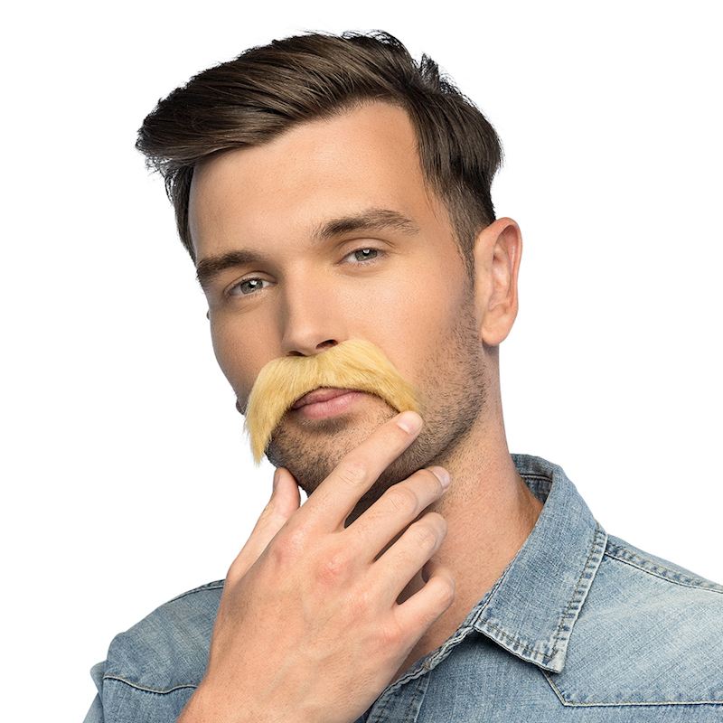 Moustache blond 