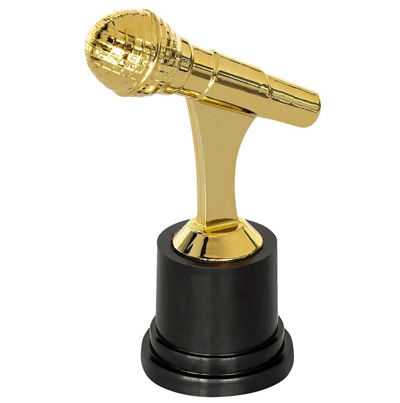 Microphon trophée d'or 12 cm 