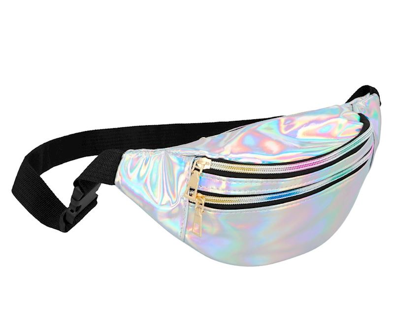 Hüfttasche Holo silber 
