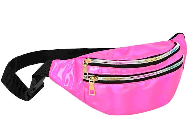 Hüfttasche Holo rosa 