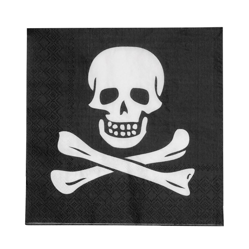 Serviettes papier Pirates 20 pcs., 33x33 cm