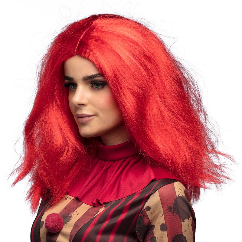 Perruque Clownette, rouge 