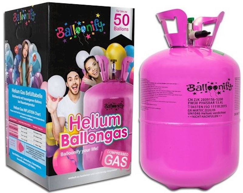 Bouteille hélium 50 ballons Balloonify