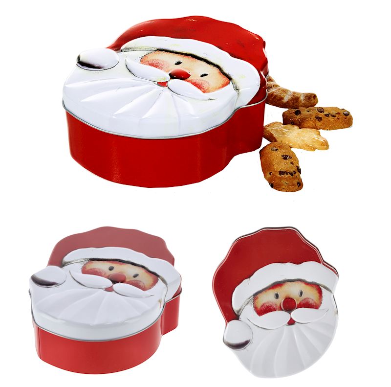 Boîte de noël Santa 18x15 cm