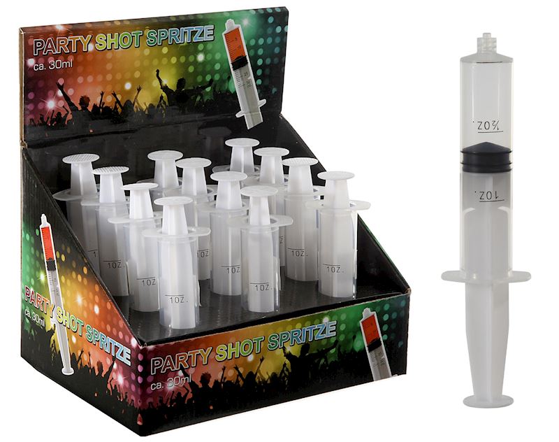 Party Shot Spritze ca. 30ml transparent mit Skala