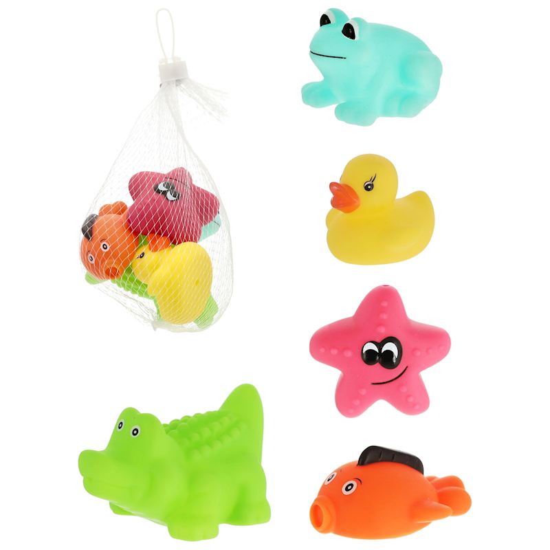 Badetiere 5 Stk. im Netz 