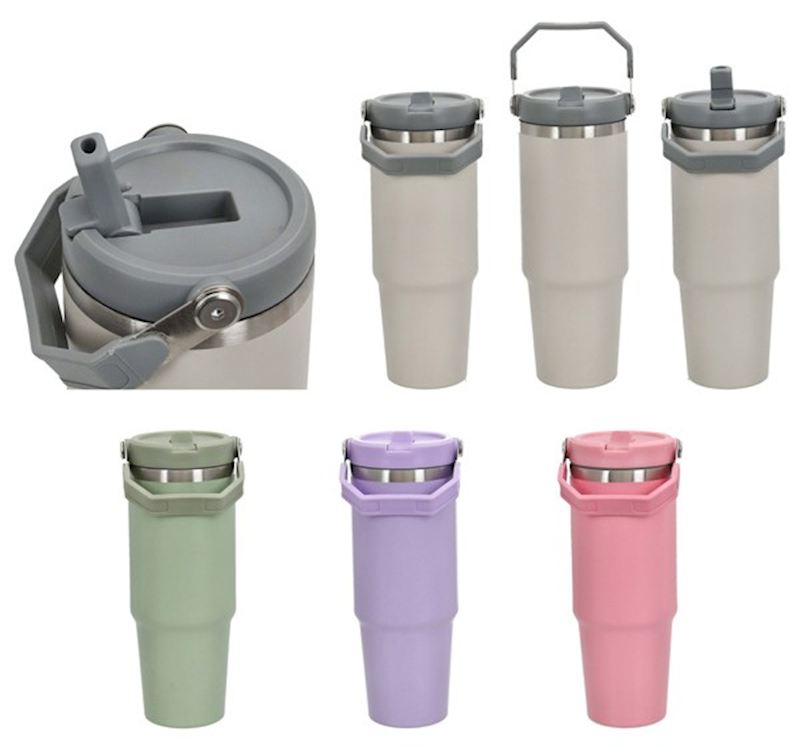 Thermobecher aus Edelstahl 900 ml. 4 sort.