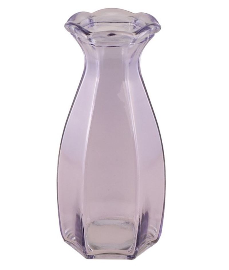 Glasvase Corolle lilla 9.2x8.3x20 cm