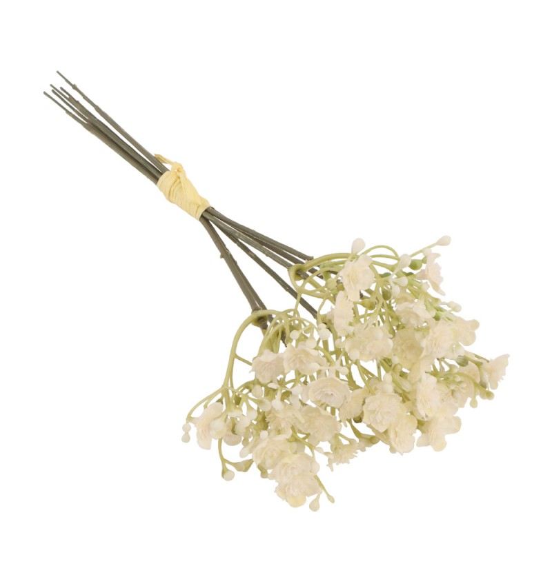 Blumen Bouquet Schleierkraut 6 Stk. weiss, 12x24 cm