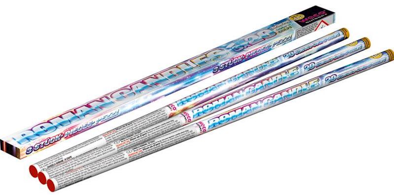 Römische Lichter Kat. F2 20 Schuss, 3 Stück