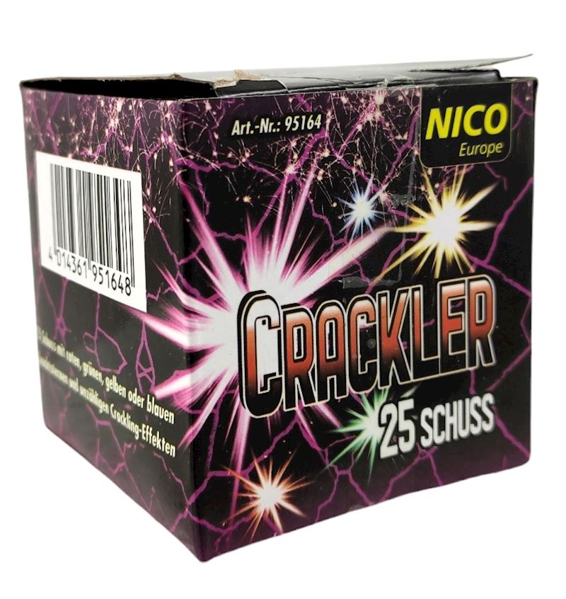 Batterie Crackler, Kat. F3 Höhe ca. 20 m.  Dauer ca. 10 s