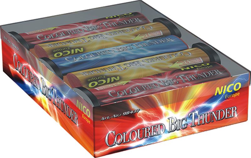Coloured Big Thunder 5 Stück Effekthöhe ca. 35 m Kat.3